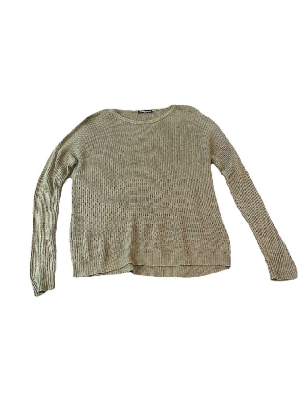 Brandy Melville Green Womens Sweater One Size Oversized Layering Neutral Casual‎